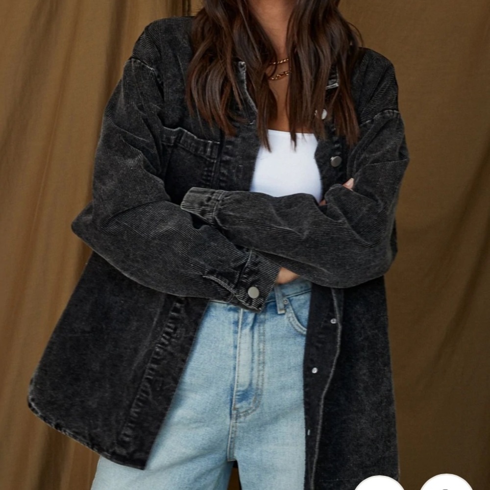 12th tribe corduroy shacket - Picture 3 of 3